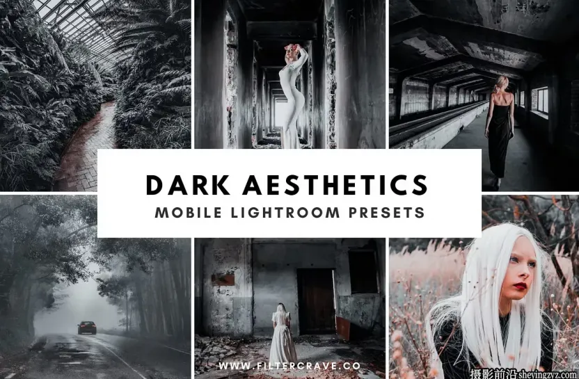 暗色调胶片美学Lightroom预设 Dark Aesthetic Mobile Presets