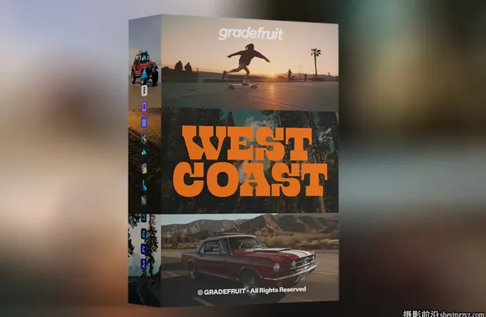GradeFruit - 14种西海岸暖色调电影LUT与LR预设West Coast LUTs