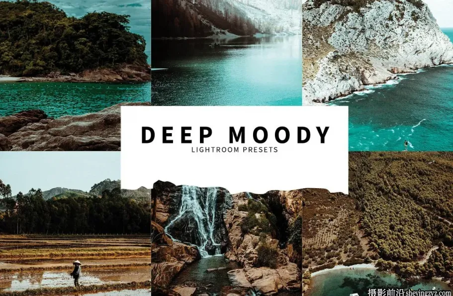 情绪风光蓝绿调胶片调色LR预设 Deep Moody Lightroom Presets