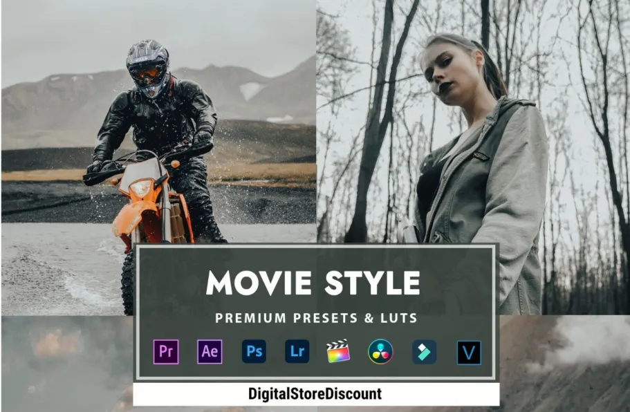 电影风格调色LR预设LUT预设LUT预设Movie Style Presets and LUTs