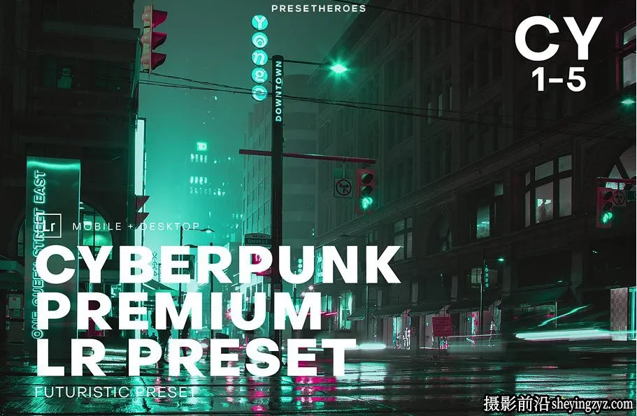 赛博朋克城市风光lr预设 Cyberpunk Lightroom Presets
