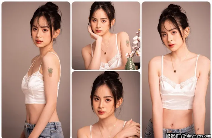 吊带美少女室内写真摄影RAW原图素材-7张NEF格式