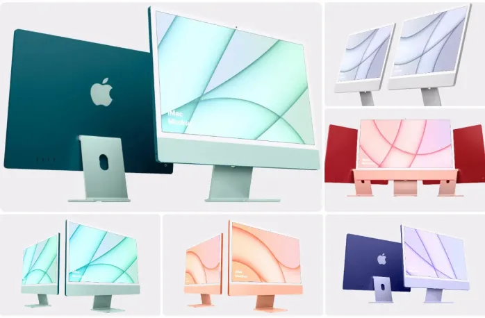 iMac 24英寸模型15个场景85种写实样机模型合集