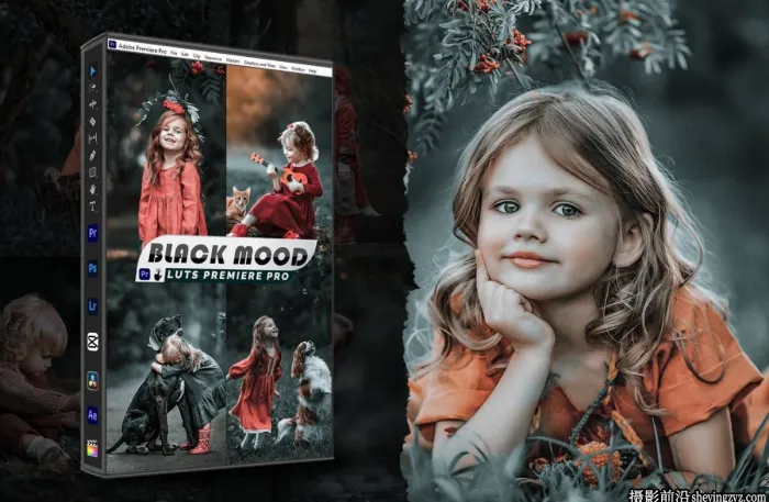 唯美儿童电影肖像LUT预设及LR预设 Black Mood Presets-luts Videos