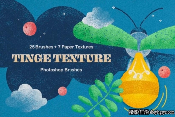 PS铅笔木炭蜡笔数字插图画笔纹理笔刷素材