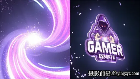 AE模板-能量线条Logo动画模版 Powerful Electric Logo Reveal