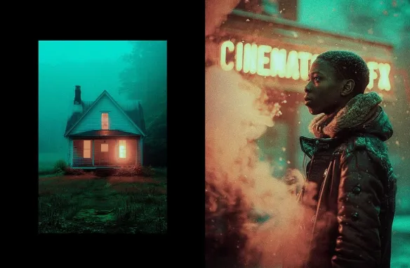 电影特效海报照片效果模板 Cinematic FX Poster Effect