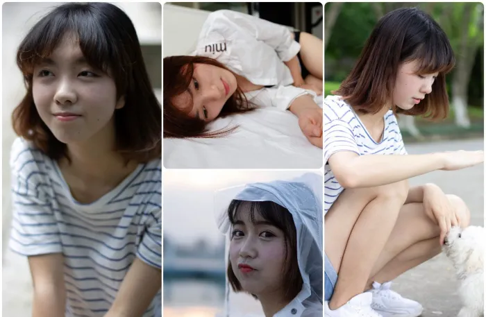 大学校园生活美少女摄影多格式RAW原图素材69张