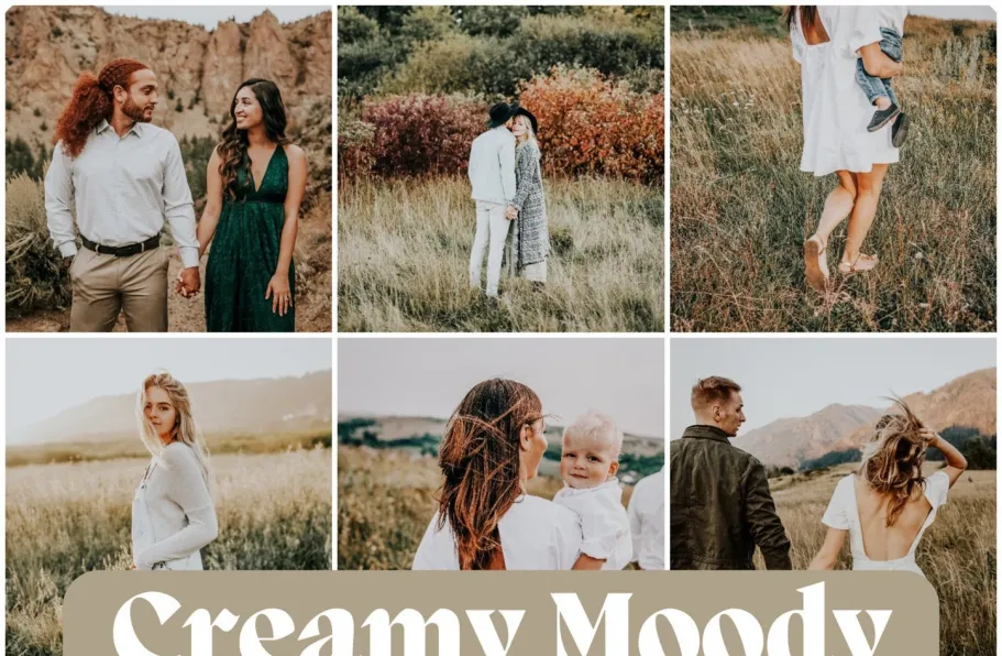 10种奶油胶片忧郁人像Lr预设 LouMarks Creamy Lightroom Presets