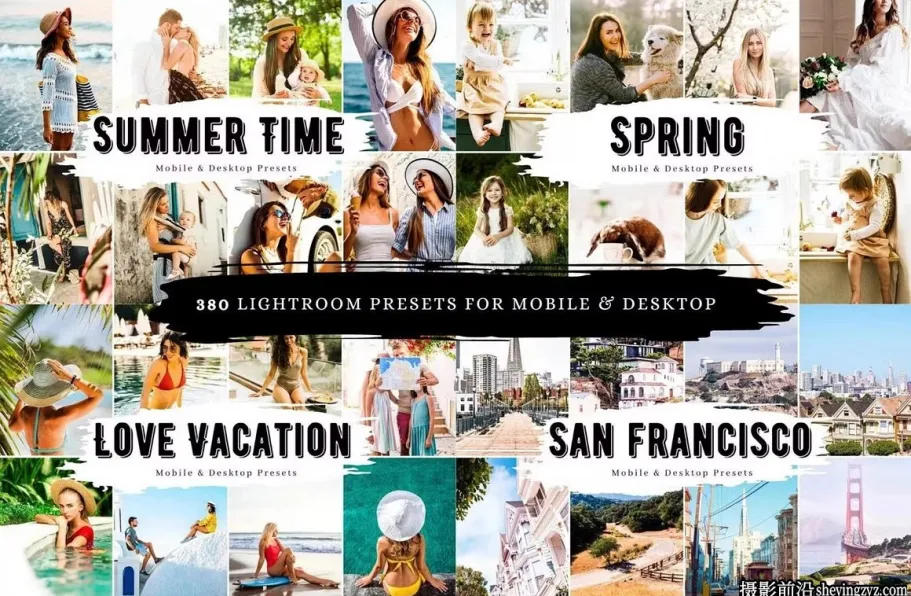 38套380种风光人像LLR预设及手机lr预设  Lightroom Preset Bundle