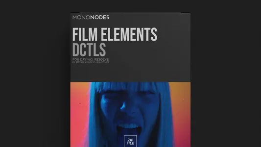 MONONODES–FILM ELEMENTS v2.0 DCTLS 真实胶片模拟DCTL达芬奇插件