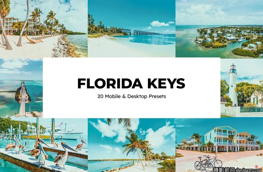 佛罗里达群岛风光调色LR预设及lut预设 Florida Keys Presets and LUTs