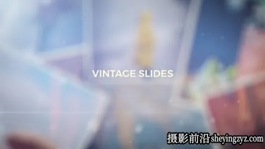AE模板-复古回忆照片相册片头模版 Vintage Photo Slides