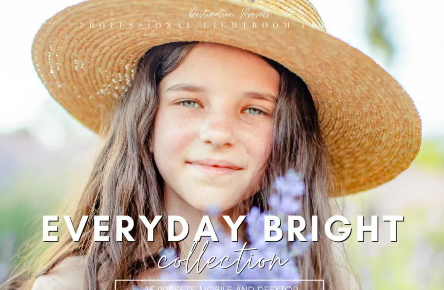 网红人像清新轻盈通透后期LR预设 EVERYDAY BRIGHT Lightroom Pres