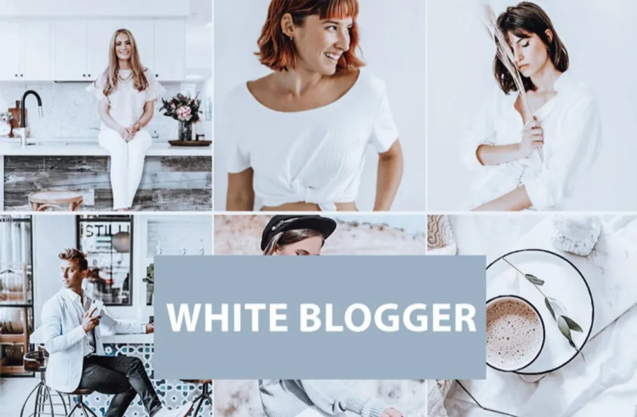 网红奶油人像LR预设 Psd Stack - White Blogger Lightroom Preset