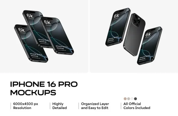 iPhone16Pro手机样机模型