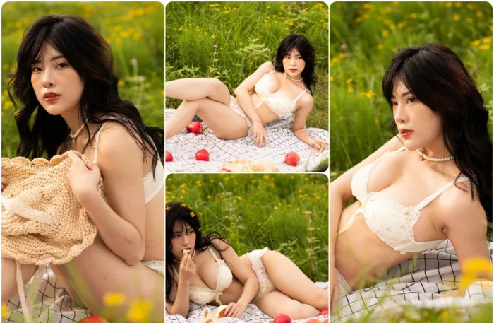 户外性感美女私房写真人像摄影RAW原片素材15张