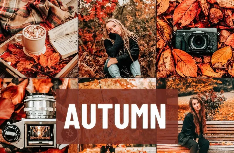秋季电影风光人像LR预设 Psd Stack - Autumn Lightroom Presets