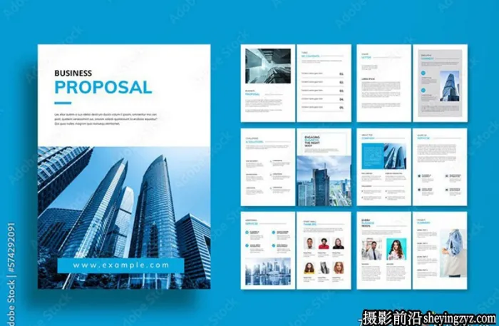 商业提案排版设计布局InDesign模板