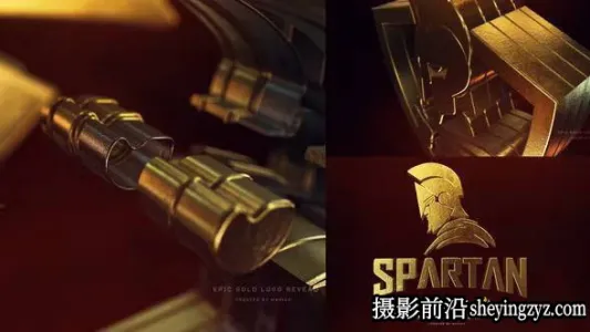 AE模板-E3D大气三维文字Logo动画模板- Epic Gold Logo Reveal