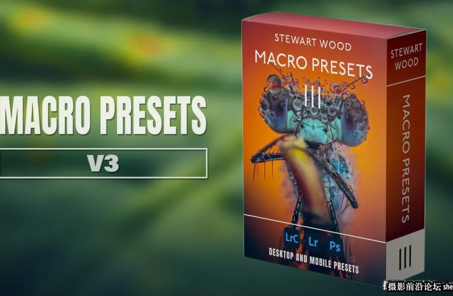 微距静物摄影AI自适应LR预设Stewart Wood - Macro Presets V3