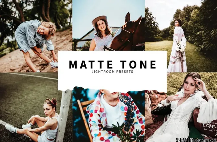 磨砂哑光电影胶片调色Lightroom预设Matte Tone Lightroom Presets
