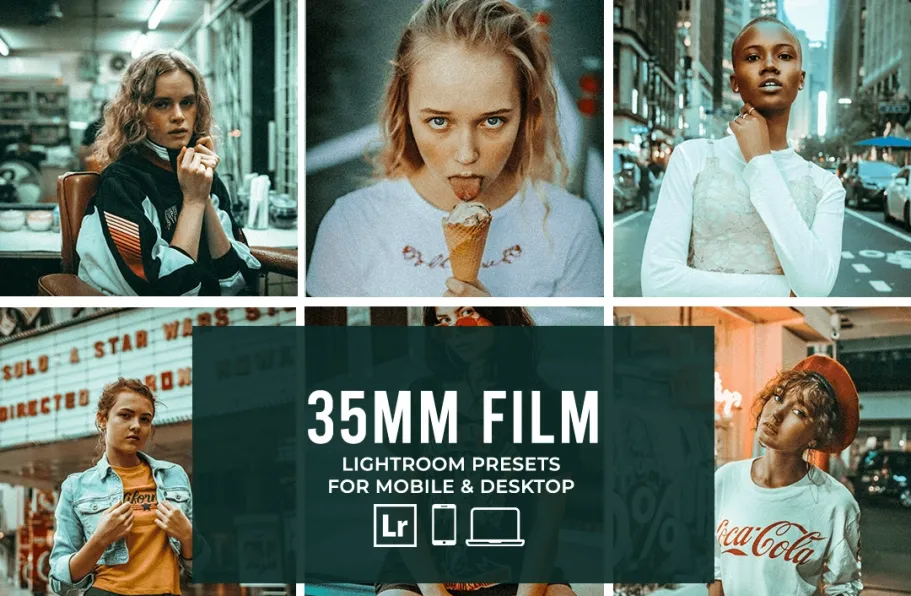 35MM电影胶片人像LR预设 Presetsh-35mm film Lightroom Presets