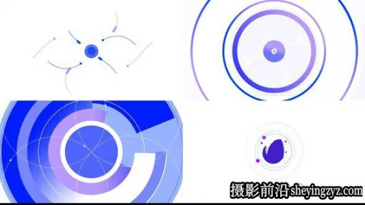 AE模版-圆圈MG图形Logo动画模板- Circle Youtube Logo Reveal