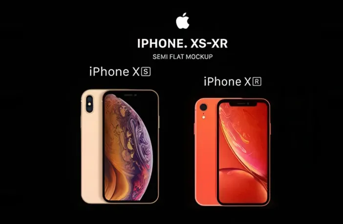 iPhone XS和XR样机模型 Semi Flat XS & XR
