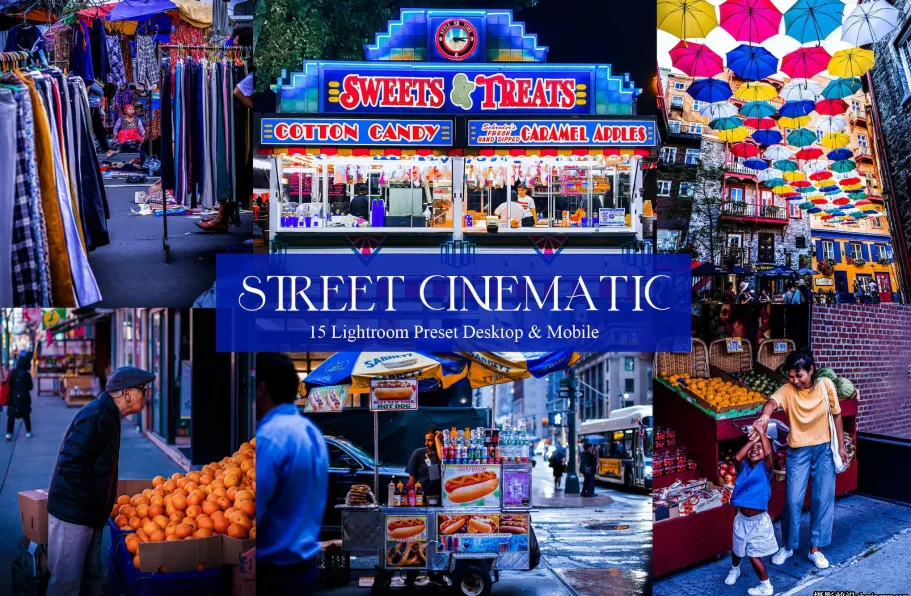 街头摄影电影色调LR预设ACR预设 Street Cinematic Lightroom Presets