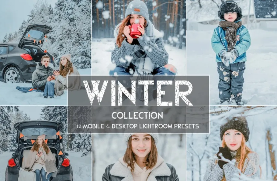 冬季人像调色lr预设及手机版lr预设 Winter Lightroom Presets