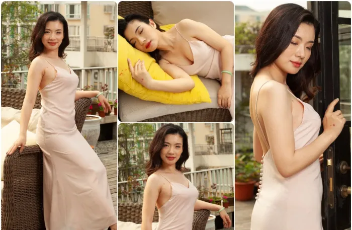 阳台大美女写真人像摄影未修RAAW原图练习素材8张