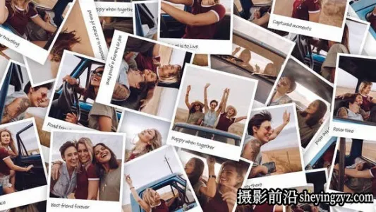 AE模板-拍立得照片墙相册展示模版 Photo Collage Video Template