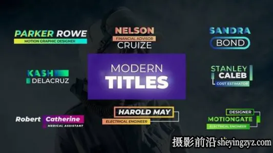 达芬奇模板-现代文本标题动画达芬奇模板 Modern Titles