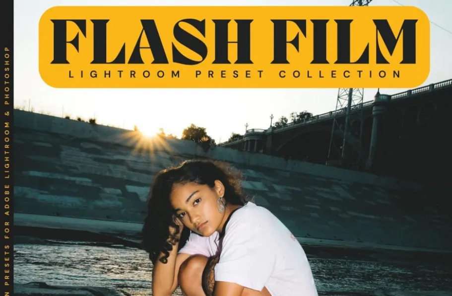 10种经典电影胶片人像后期调色lr预设 LOUMARKS Film Flash Presets