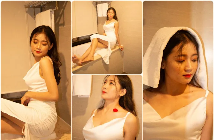 浴室美女摄影写真人像RAW原图练习素材17张