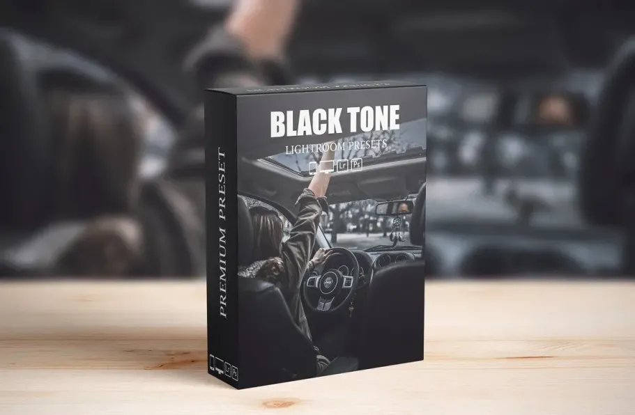 黑暗电影情绪人像LR预设手机调色滤镜Black Tone Lightroom presets