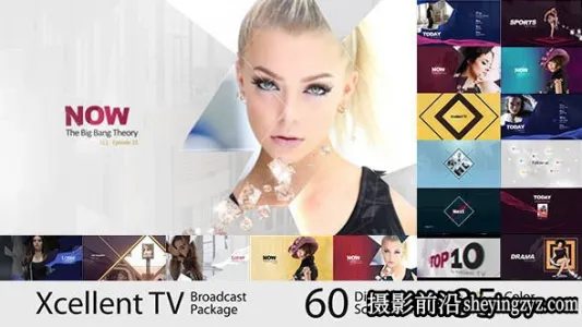AE模板- 广告栏目包装片头模版 Xcellent TV – Complete Broadcast