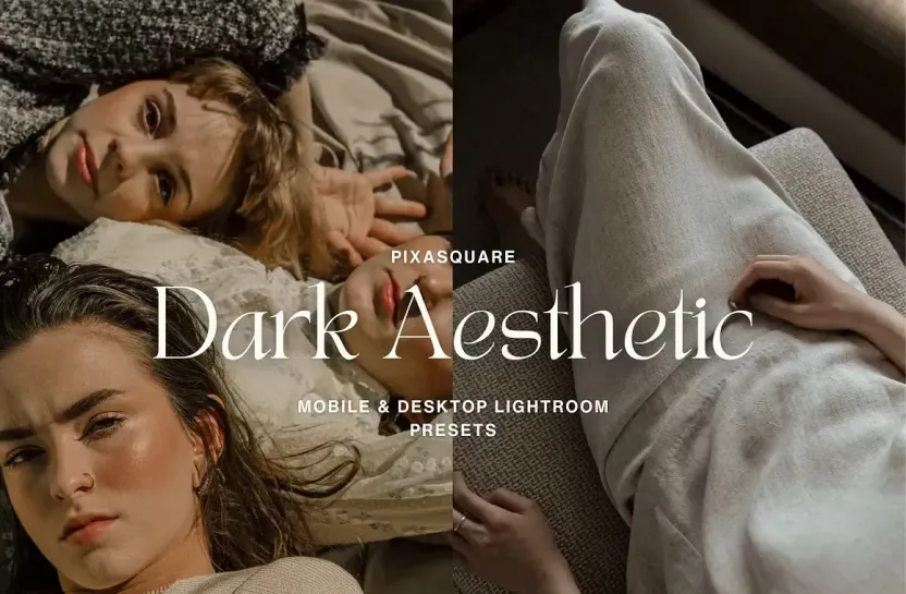 黑暗电影美学胶片Lightroom预设Dark Aesthetic Lightroom Presets