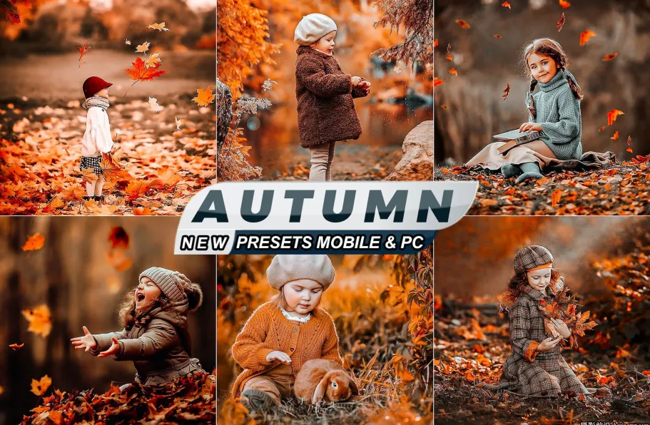 秋季儿童梦幻童话故事Lightroom预设ACR调色预设 HDR Autumn Presets