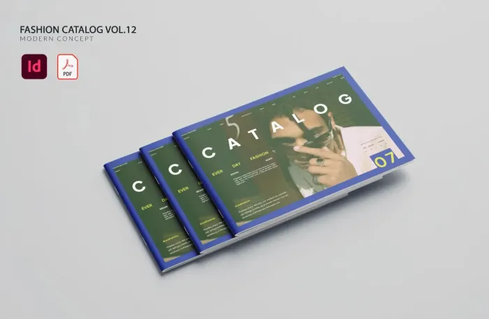 时尚目录排版布局设计 第12卷InDesign模板