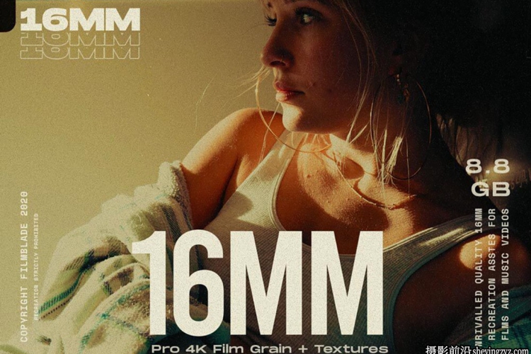 Filmblade – 16MM 电影胶片颗粒和纹理叠加4K视频素材