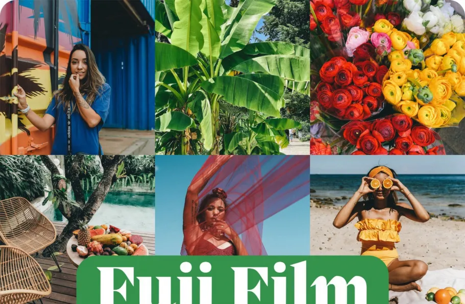 10种富士电影色彩胶片Lr预设LouMarks Fuji Film Lightroom Presets