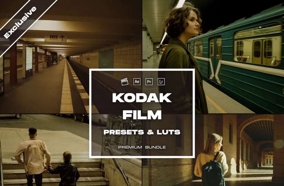 真正的柯达胶片仿真LR预设LUT预设 Kodak Film Presets & LUTs