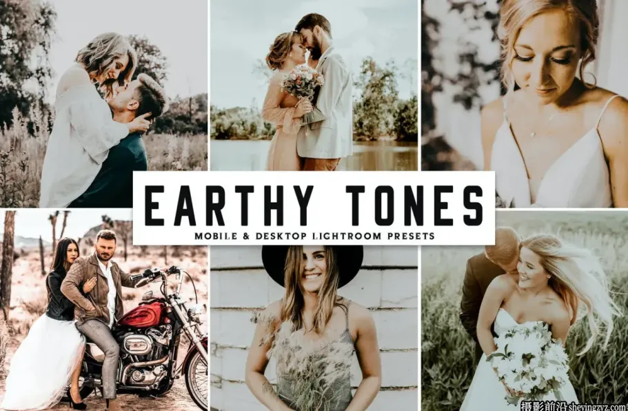 电影胶片婚礼调色LR预设手机滤镜 Earthy Tones Lightroom Presets