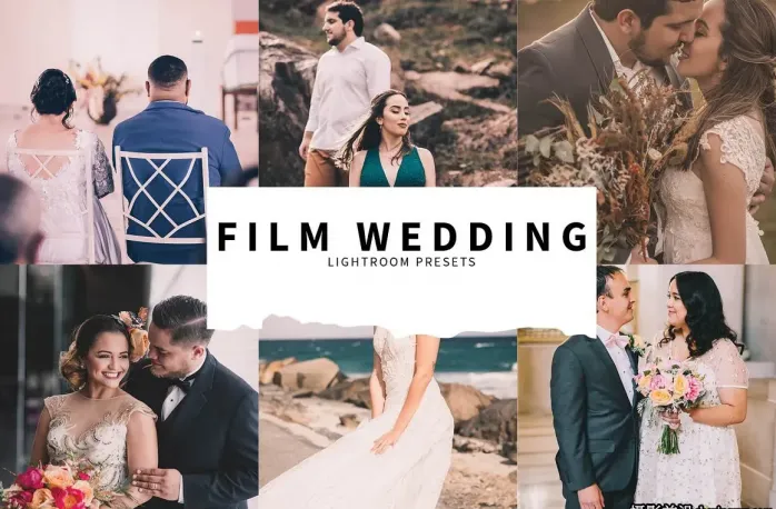 复古电影婚礼胶片人像LR预设 Film Wedding Lightroom Presets