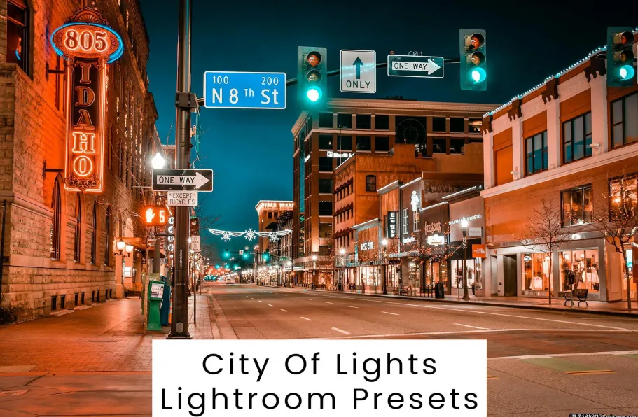 城市霓虹夜景街拍风光Lightroom预设City Of Lights Lightroom Presets