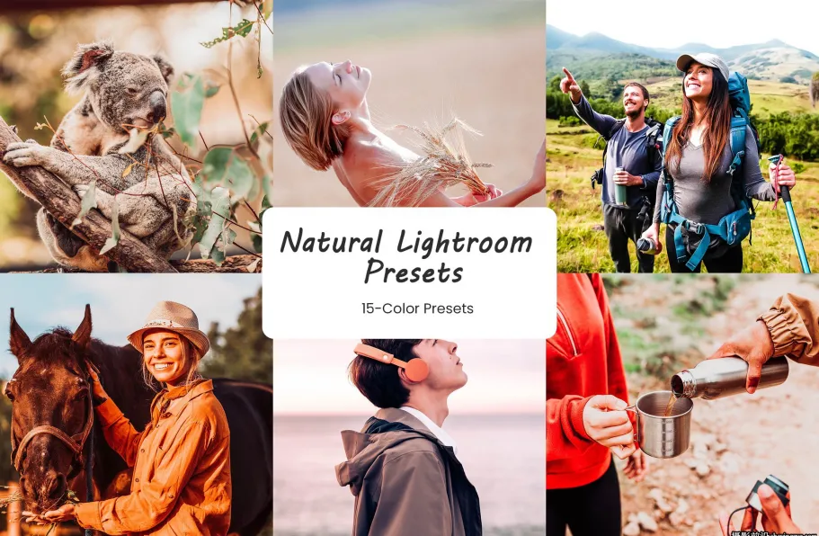 旅拍自然光电影人像lr预设ACR调色预设 Natural Lightroom Presets