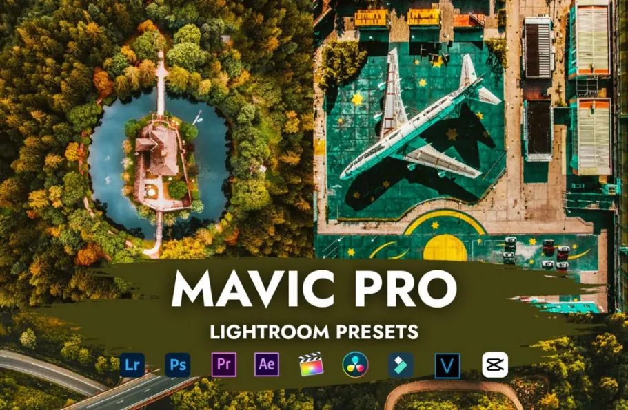 无人机航拍拍电影风光大片调色LR预设LUT预设 MAVIC PRO PRESETS