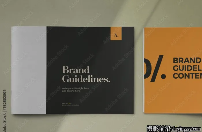 商业品牌手册指引排版布局InDesign模板